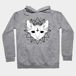 Occult Cat Sacred Geometry Hoodie